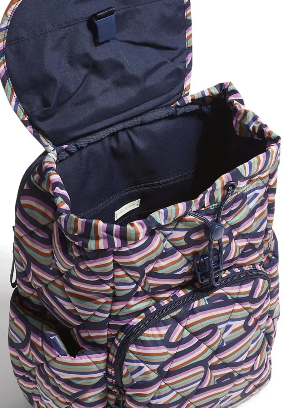 Vera Bradley Essential Rucksack Backpack Retro Ribbons NEW 1989